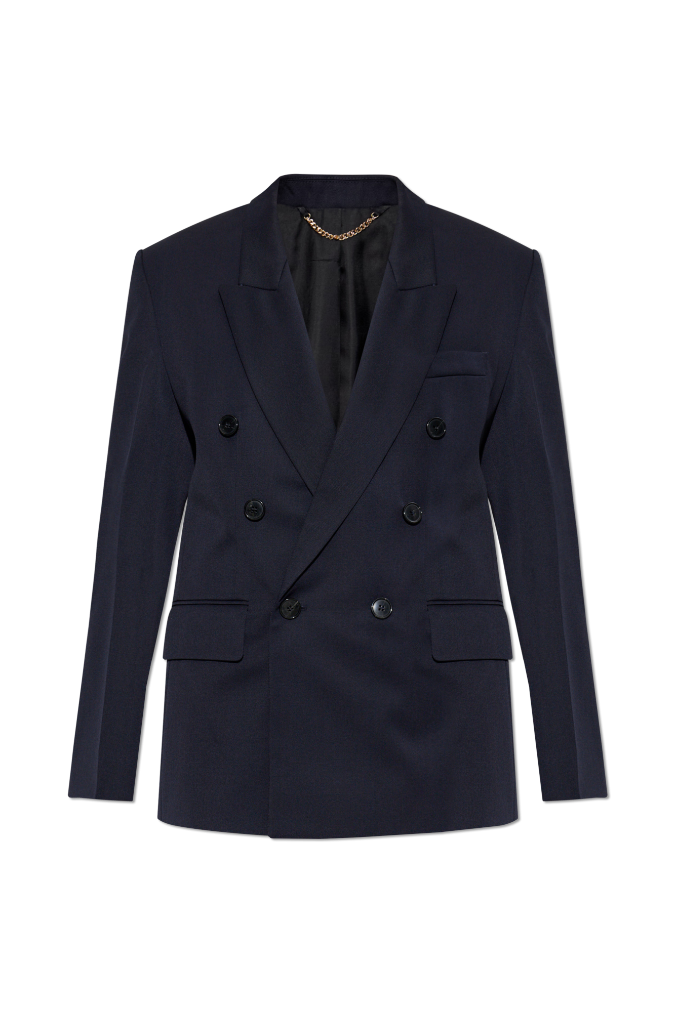 Black Double-breasted blazer Victoria Beckham - Vitkac TW
